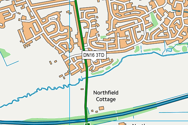 DN16 3TD map - OS VectorMap District (Ordnance Survey)