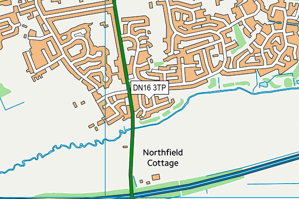 DN16 3TP map - OS VectorMap District (Ordnance Survey)