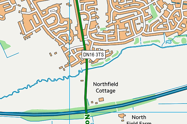 DN16 3TS map - OS VectorMap District (Ordnance Survey)