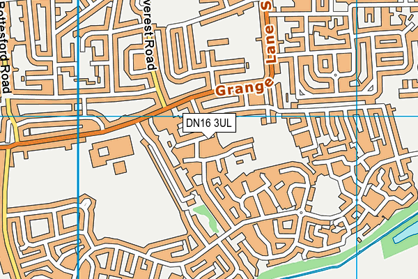 DN16 3UL map - OS VectorMap District (Ordnance Survey)