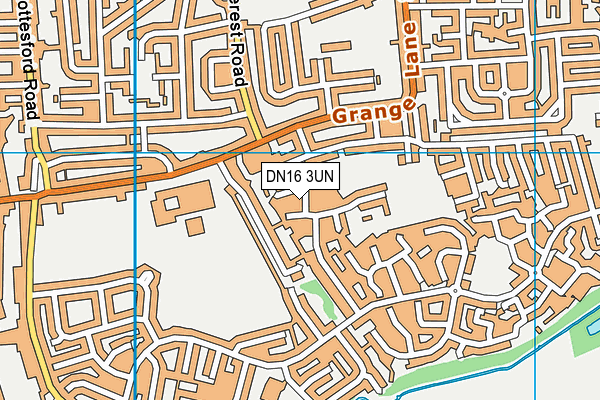 DN16 3UN map - OS VectorMap District (Ordnance Survey)