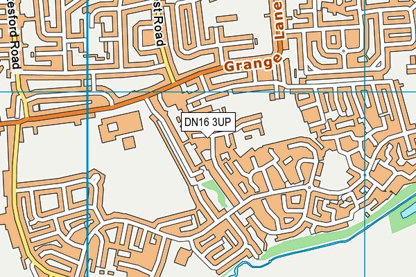 DN16 3UP map - OS VectorMap District (Ordnance Survey)