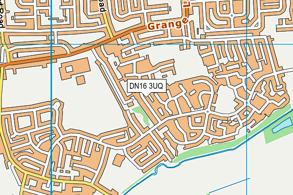 DN16 3UQ map - OS VectorMap District (Ordnance Survey)