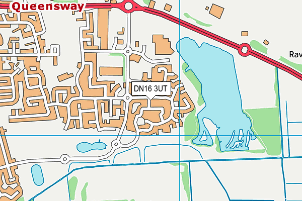 DN16 3UT map - OS VectorMap District (Ordnance Survey)