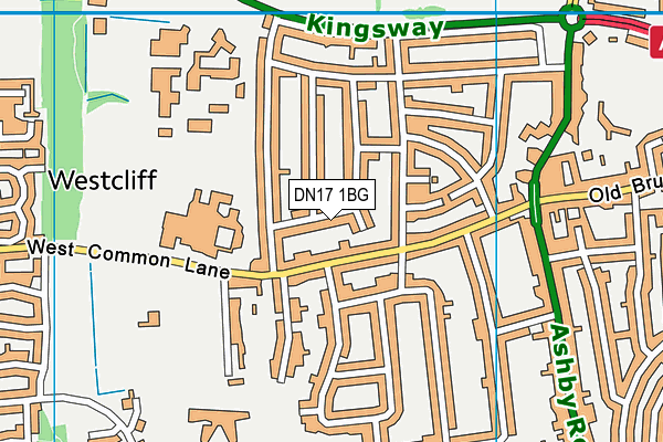 DN17 1BG map - OS VectorMap District (Ordnance Survey)