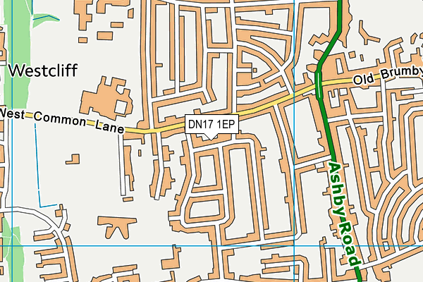 DN17 1EP map - OS VectorMap District (Ordnance Survey)