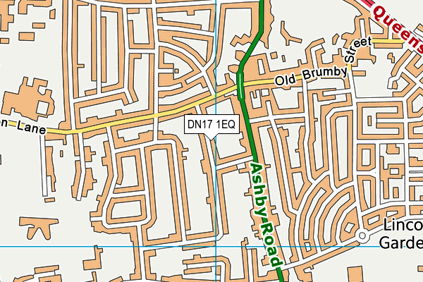 DN17 1EQ map - OS VectorMap District (Ordnance Survey)