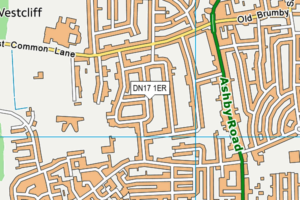 DN17 1ER map - OS VectorMap District (Ordnance Survey)