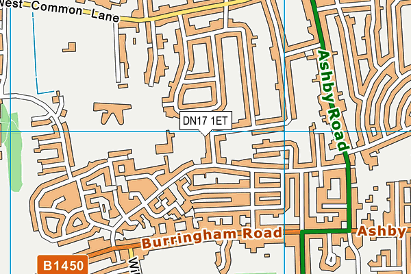 DN17 1ET map - OS VectorMap District (Ordnance Survey)