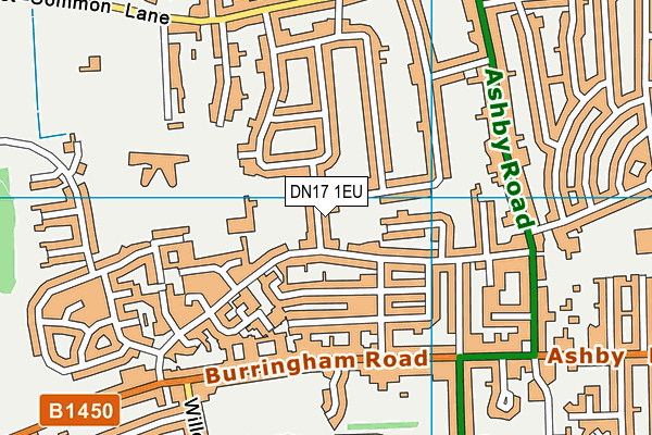 DN17 1EU map - OS VectorMap District (Ordnance Survey)