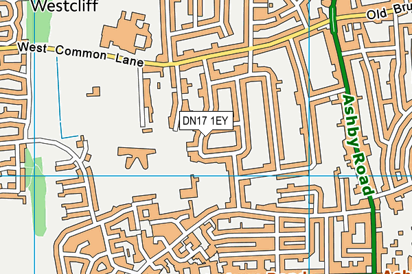 DN17 1EY map - OS VectorMap District (Ordnance Survey)