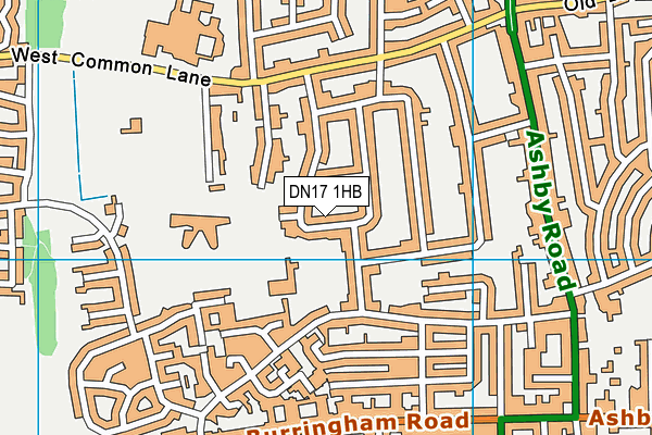 DN17 1HB map - OS VectorMap District (Ordnance Survey)