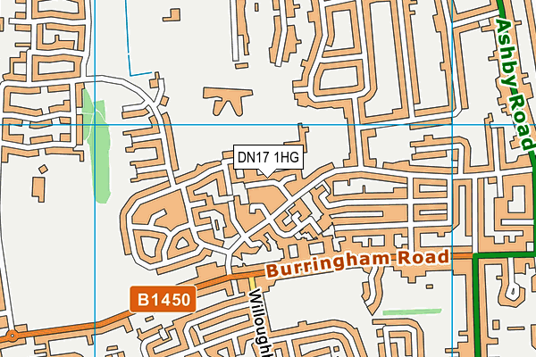 DN17 1HG map - OS VectorMap District (Ordnance Survey)