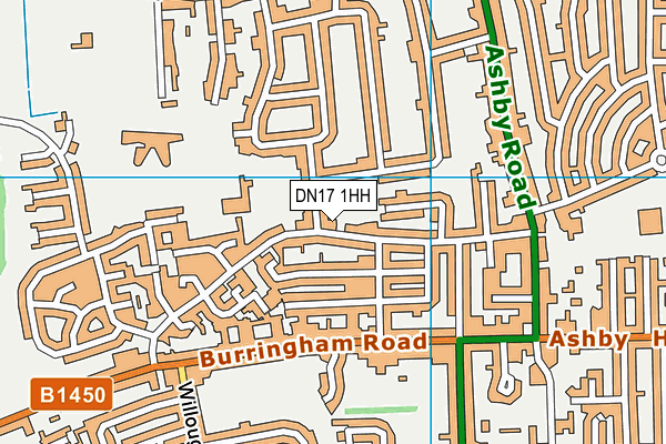 DN17 1HH map - OS VectorMap District (Ordnance Survey)