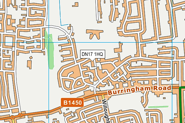 DN17 1HQ map - OS VectorMap District (Ordnance Survey)