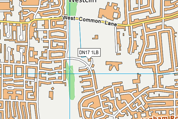 DN17 1LB map - OS VectorMap District (Ordnance Survey)