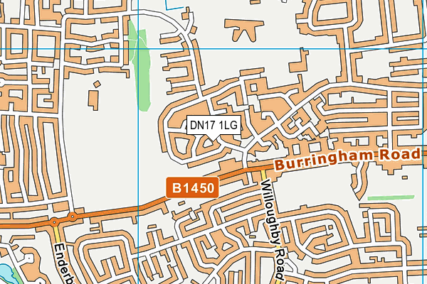 DN17 1LG map - OS VectorMap District (Ordnance Survey)