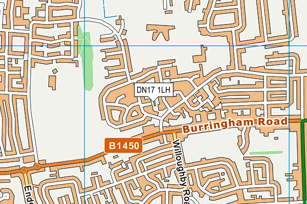 DN17 1LH map - OS VectorMap District (Ordnance Survey)