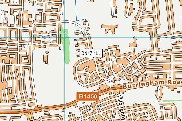 DN17 1LL map - OS VectorMap District (Ordnance Survey)
