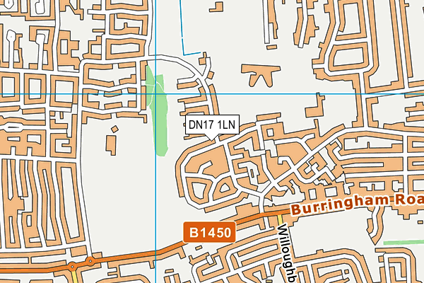 DN17 1LN map - OS VectorMap District (Ordnance Survey)