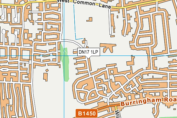 DN17 1LP map - OS VectorMap District (Ordnance Survey)