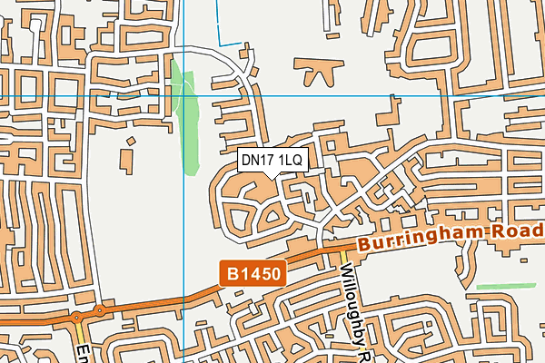 DN17 1LQ map - OS VectorMap District (Ordnance Survey)