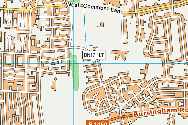 DN17 1LT map - OS VectorMap District (Ordnance Survey)