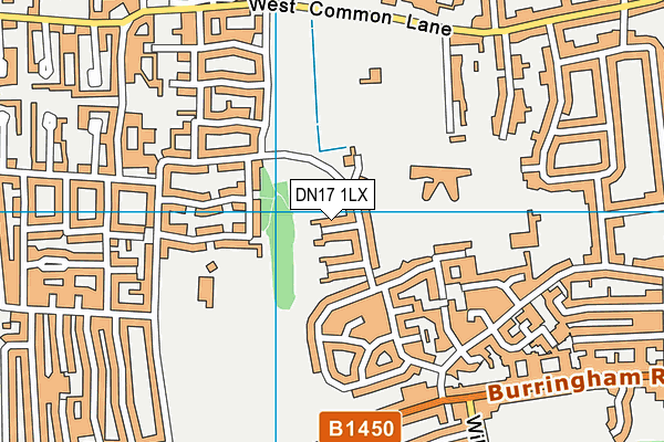 DN17 1LX map - OS VectorMap District (Ordnance Survey)