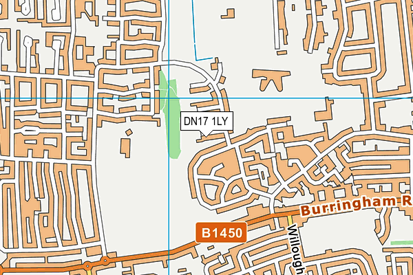 DN17 1LY map - OS VectorMap District (Ordnance Survey)