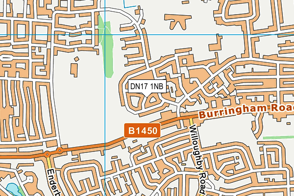 DN17 1NB map - OS VectorMap District (Ordnance Survey)