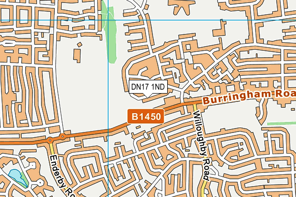 DN17 1ND map - OS VectorMap District (Ordnance Survey)