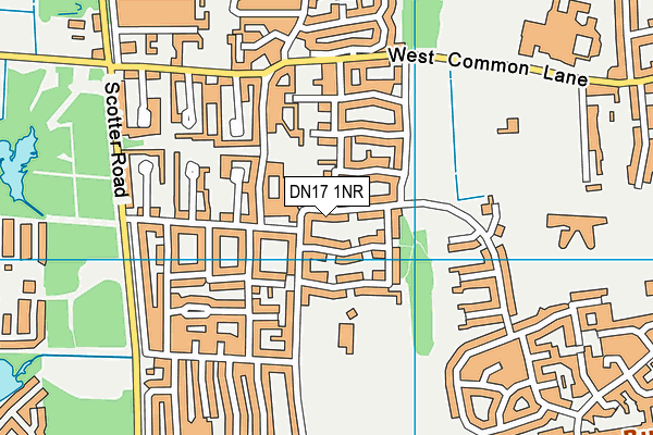 DN17 1NR map - OS VectorMap District (Ordnance Survey)