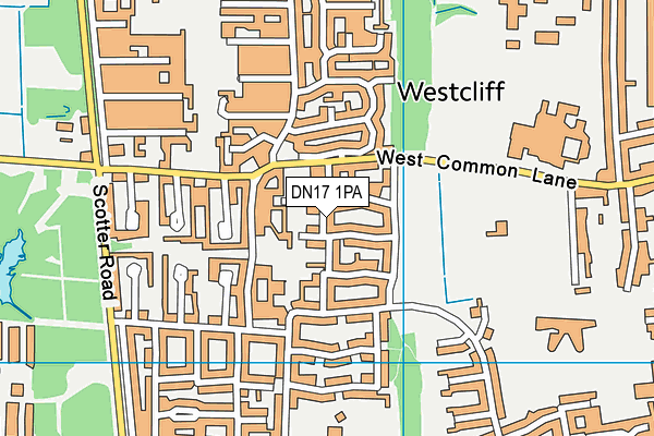 DN17 1PA map - OS VectorMap District (Ordnance Survey)