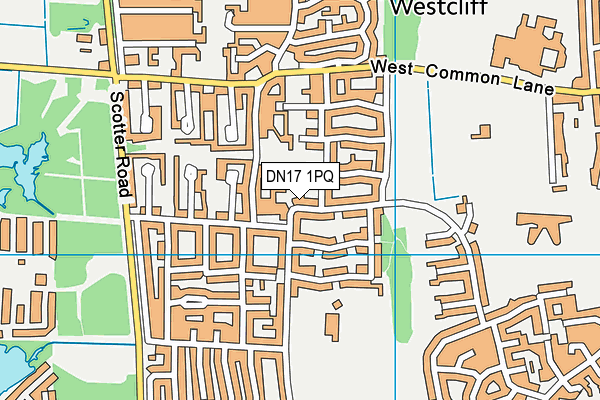 DN17 1PQ map - OS VectorMap District (Ordnance Survey)