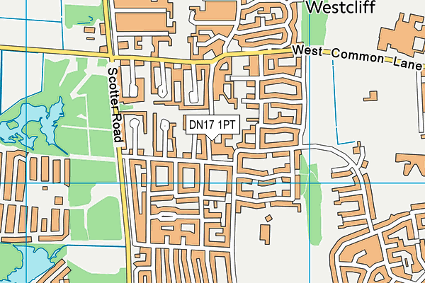 DN17 1PT map - OS VectorMap District (Ordnance Survey)