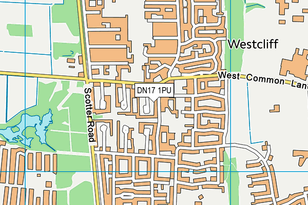 DN17 1PU map - OS VectorMap District (Ordnance Survey)