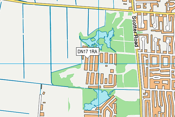 DN17 1RA map - OS VectorMap District (Ordnance Survey)