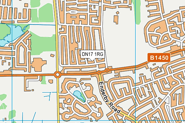 DN17 1RG map - OS VectorMap District (Ordnance Survey)