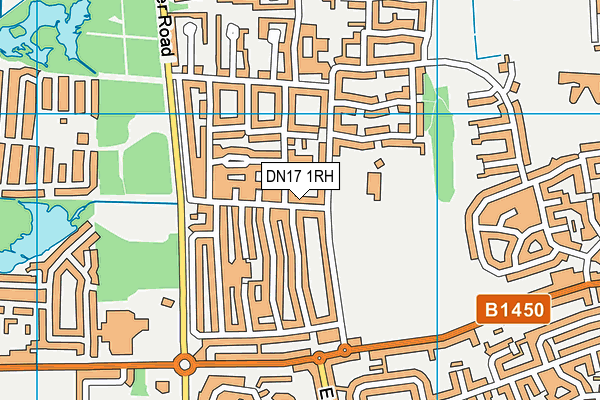 DN17 1RH map - OS VectorMap District (Ordnance Survey)