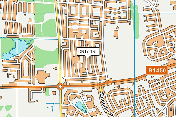 DN17 1RL map - OS VectorMap District (Ordnance Survey)