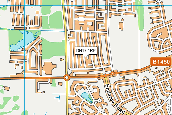 DN17 1RP map - OS VectorMap District (Ordnance Survey)