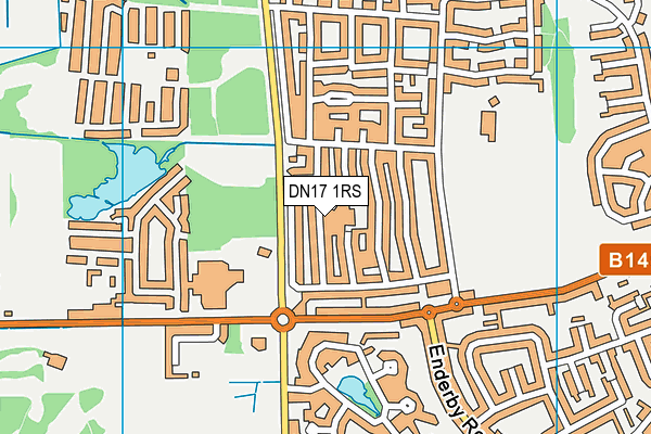 DN17 1RS map - OS VectorMap District (Ordnance Survey)