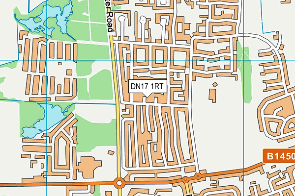DN17 1RT map - OS VectorMap District (Ordnance Survey)