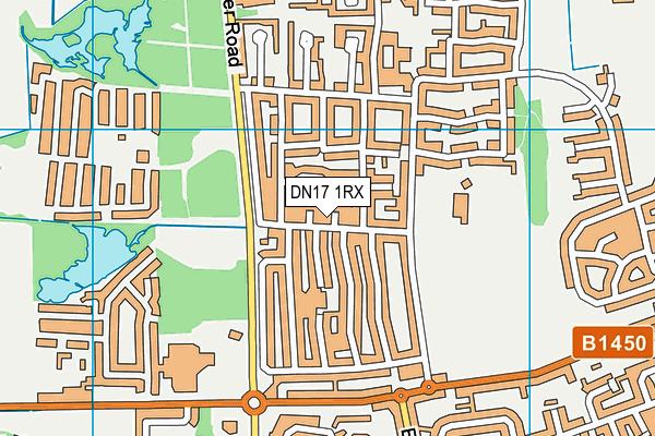 DN17 1RX map - OS VectorMap District (Ordnance Survey)