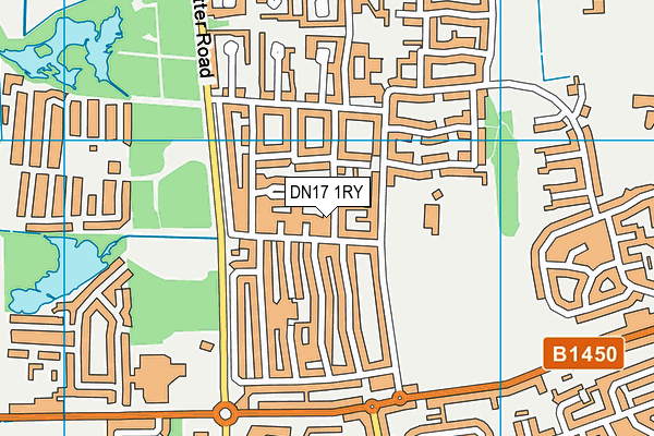 DN17 1RY map - OS VectorMap District (Ordnance Survey)