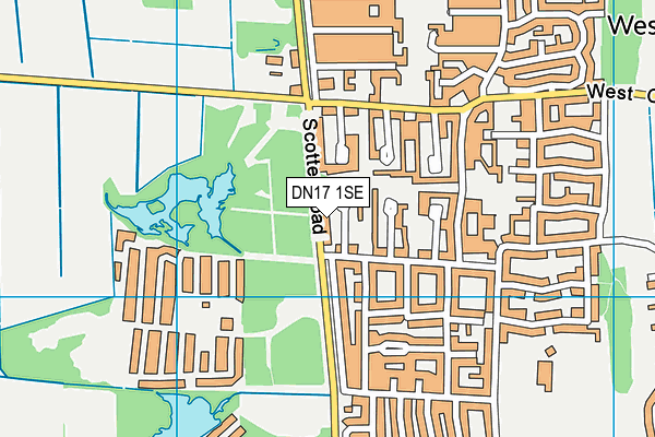 DN17 1SE map - OS VectorMap District (Ordnance Survey)