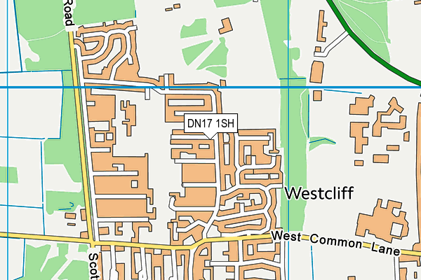 DN17 1SH map - OS VectorMap District (Ordnance Survey)