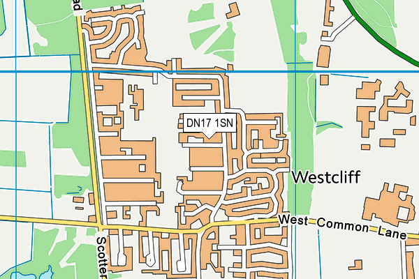 DN17 1SN map - OS VectorMap District (Ordnance Survey)