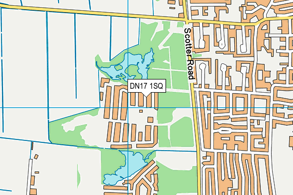 DN17 1SQ map - OS VectorMap District (Ordnance Survey)