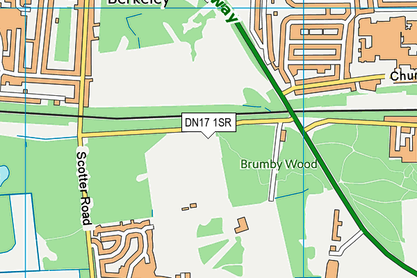 Quibell Park Stadium map (DN17 1SR) - OS VectorMap District (Ordnance Survey)